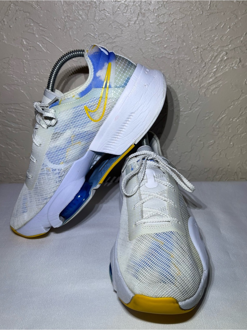 Nike Women's Air Zoom SuperRep 3 White University Gold" colorway Size 8 - Picture 6 of 10